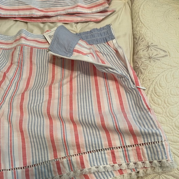 NWT Vineyard Vines Abacos Stripe Bow Shorts |10 in Abacos White Cap - Picture 6 of 9